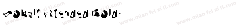 Cobalt Extended Bold字体转换